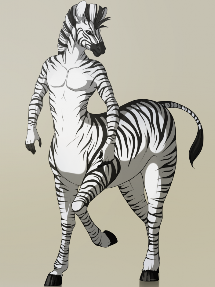Fursuit Details Page for Zebra North.